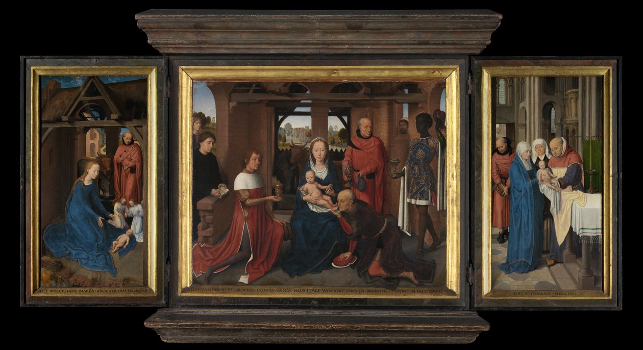 Triptyk av Jan Floreins av Hans Memling