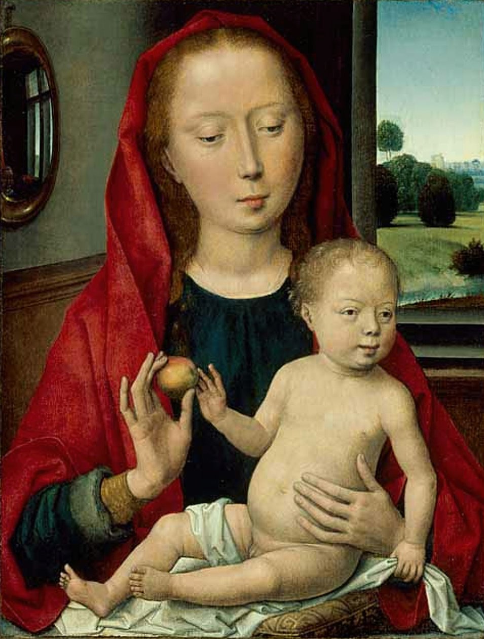 Jungfru och barn, 148590. av Hans Memling