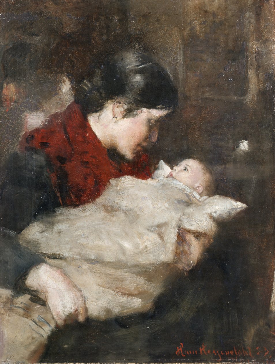 Mor och barn av Hans Olaf Heyerdahl