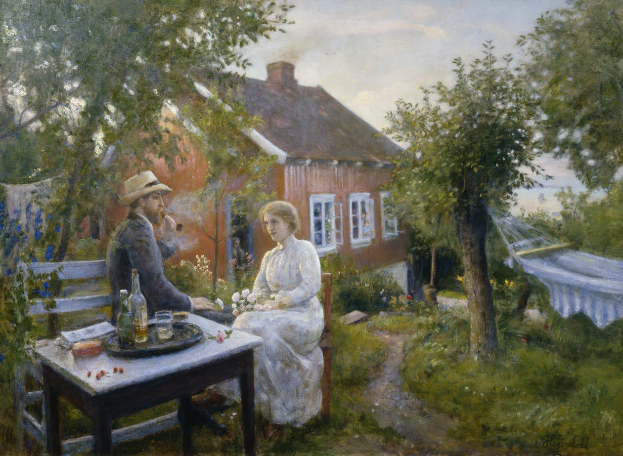 Sommar i Aasgaardstrand (olja på duk) av Hans Olaf Heyerdahl