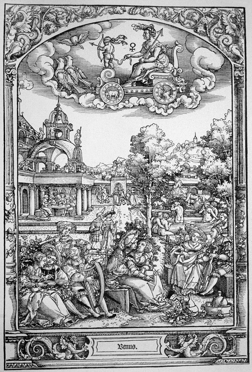 Venus (trägravyr) av Hans Sebald (School of) Beham