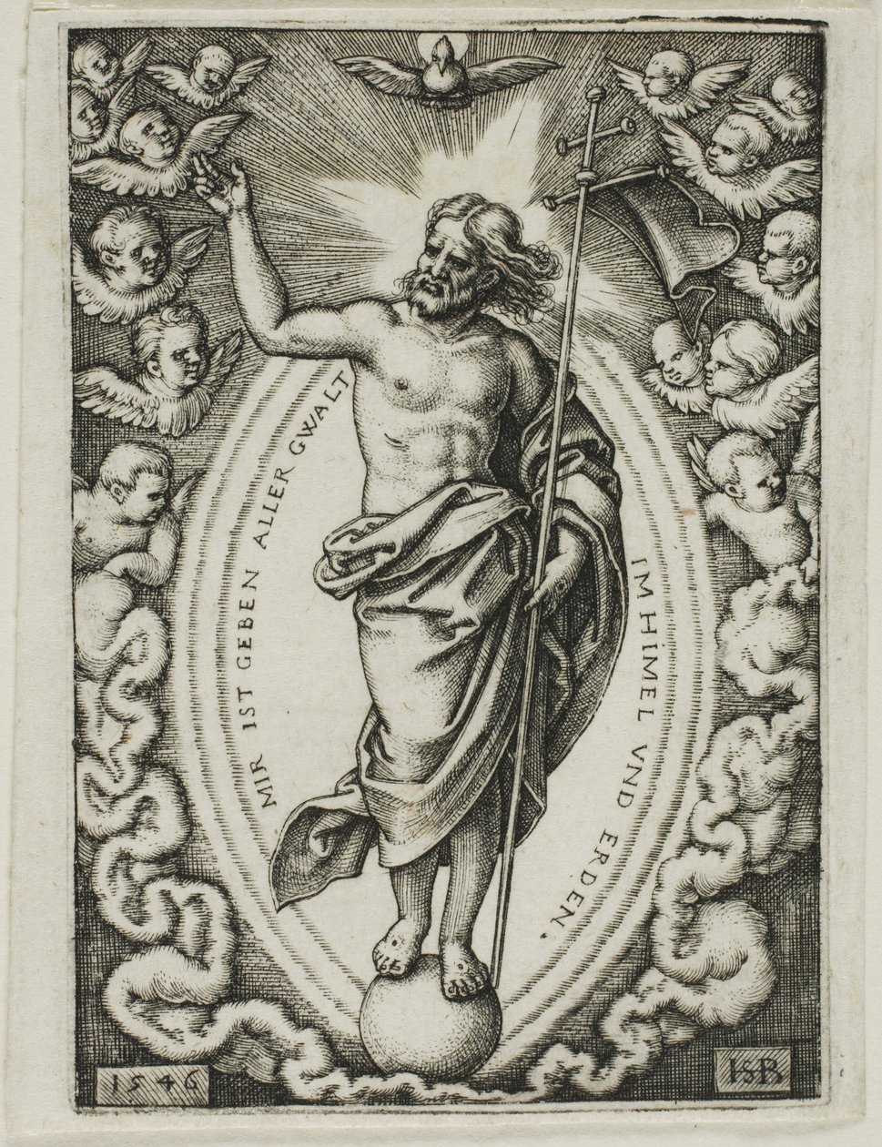 Kristus på jordklotet av Hans Sebald Beham