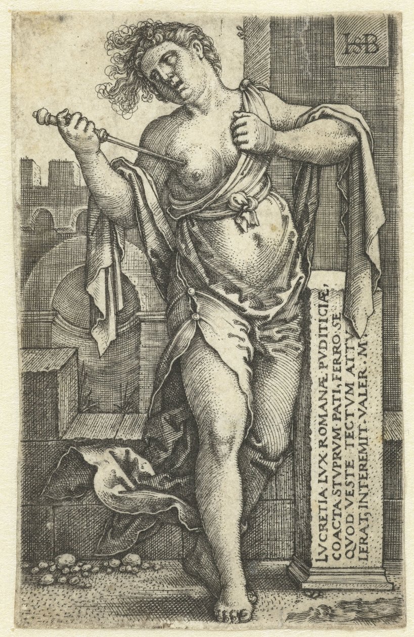Lucretias död av Hans Sebald Beham