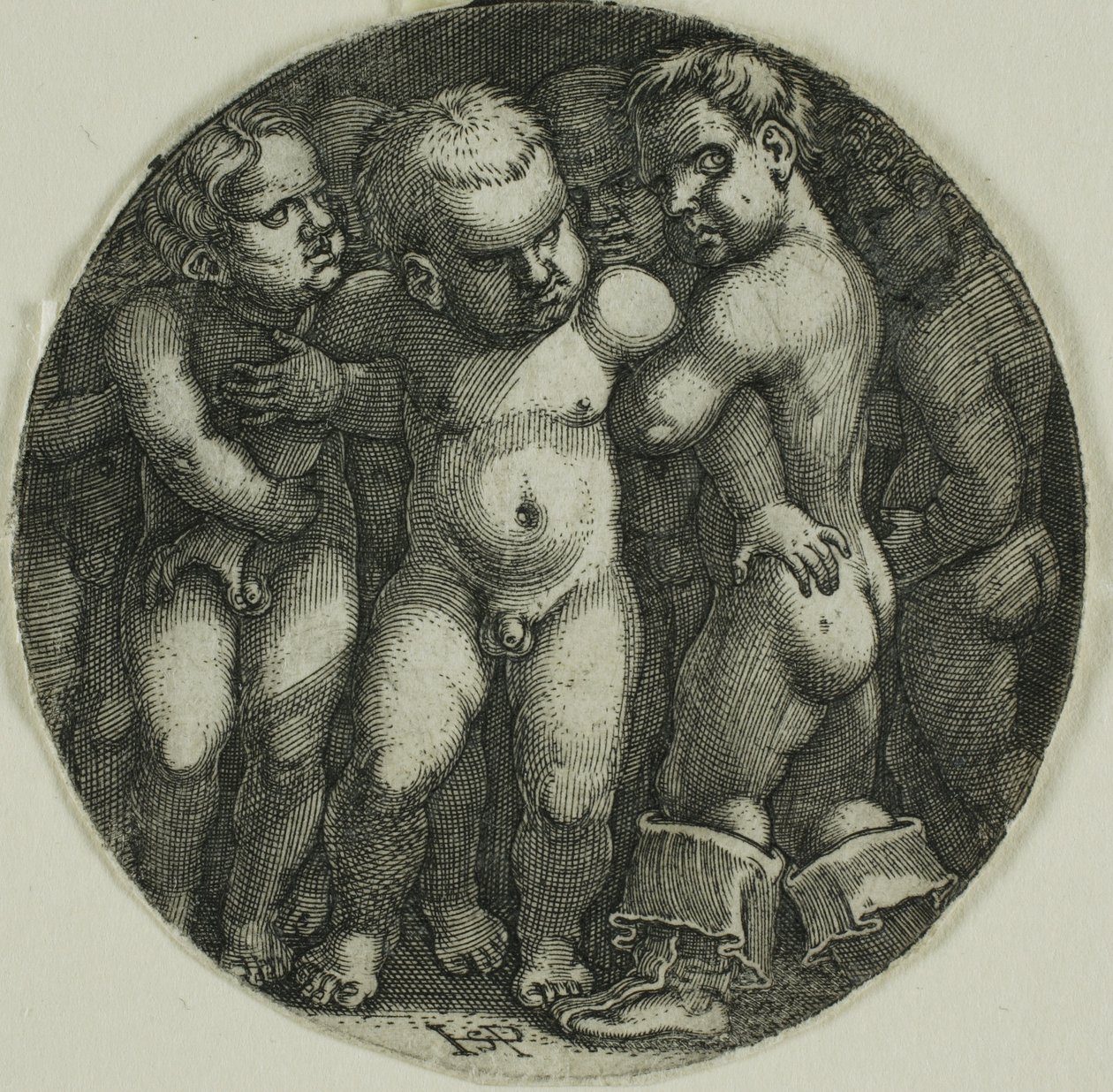 Åtta pojkar av Hans Sebald Beham