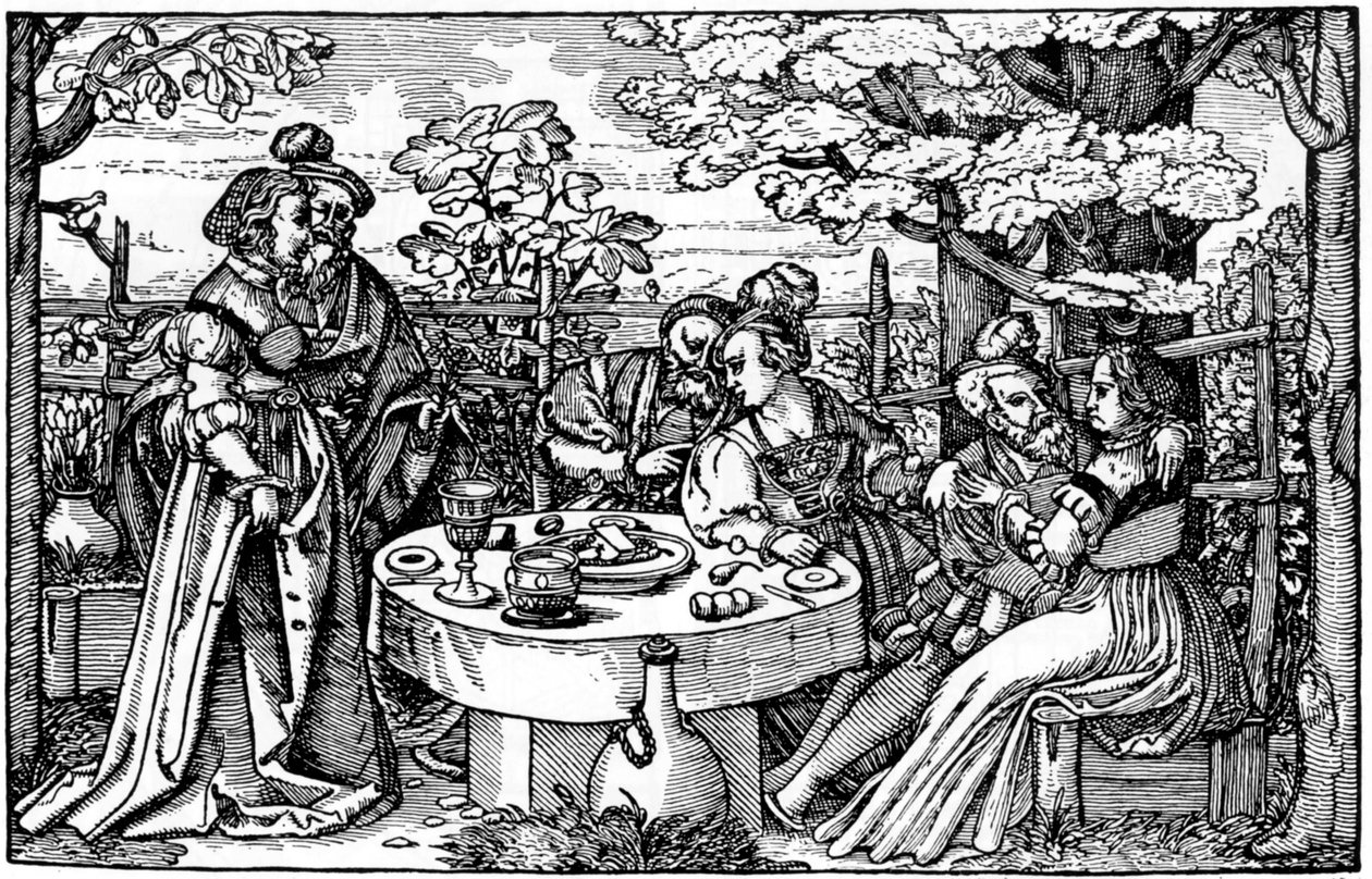 Trädgård i Tyskland av Hans Sebald Beham