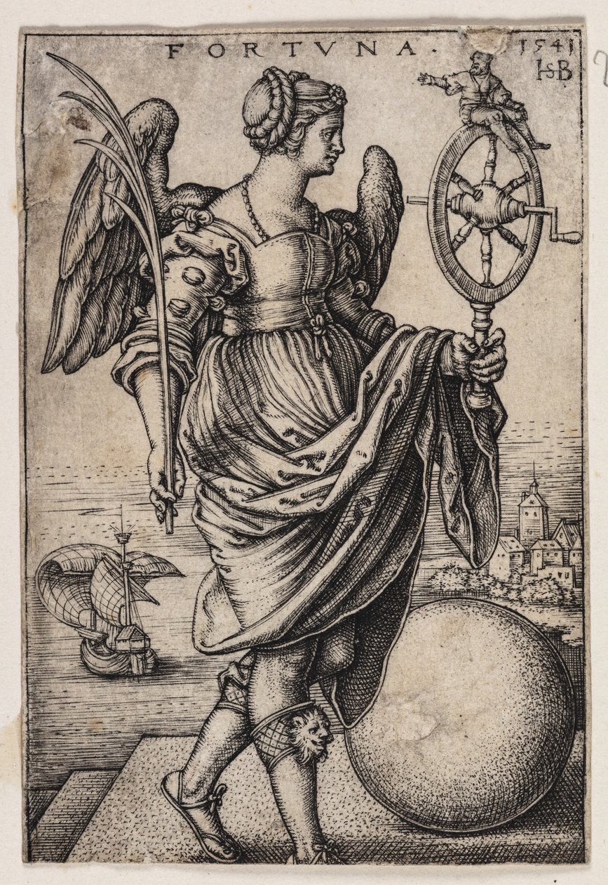 Fortune (Fortuna) av Hans Sebald Beham