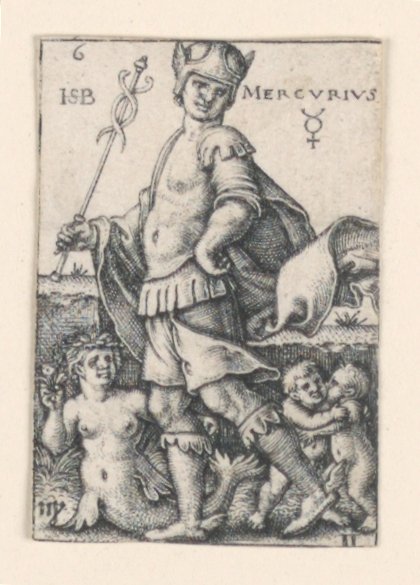 Merkurius, från De sju planeterna av Hans Sebald Beham