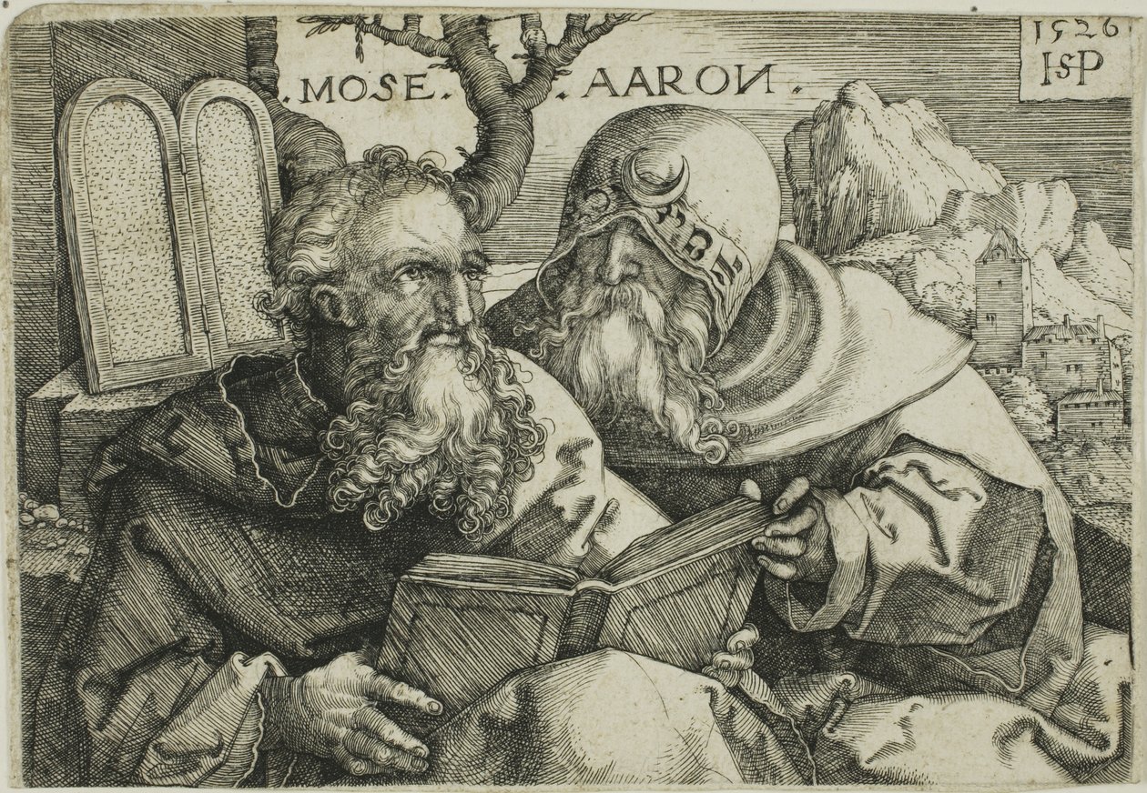 Moses och Aron av Hans Sebald Beham