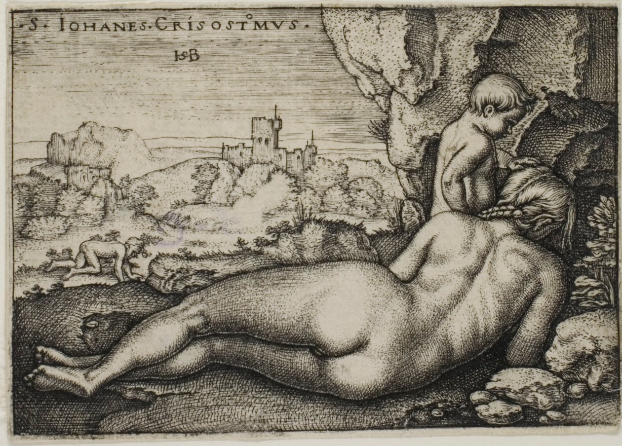 Sankt Johannes Chrysostomus botgöring av Hans Sebald Beham