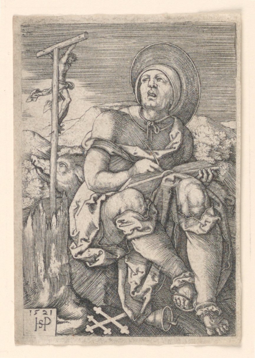 Sankt Antonius Eremit av Hans Sebald Beham