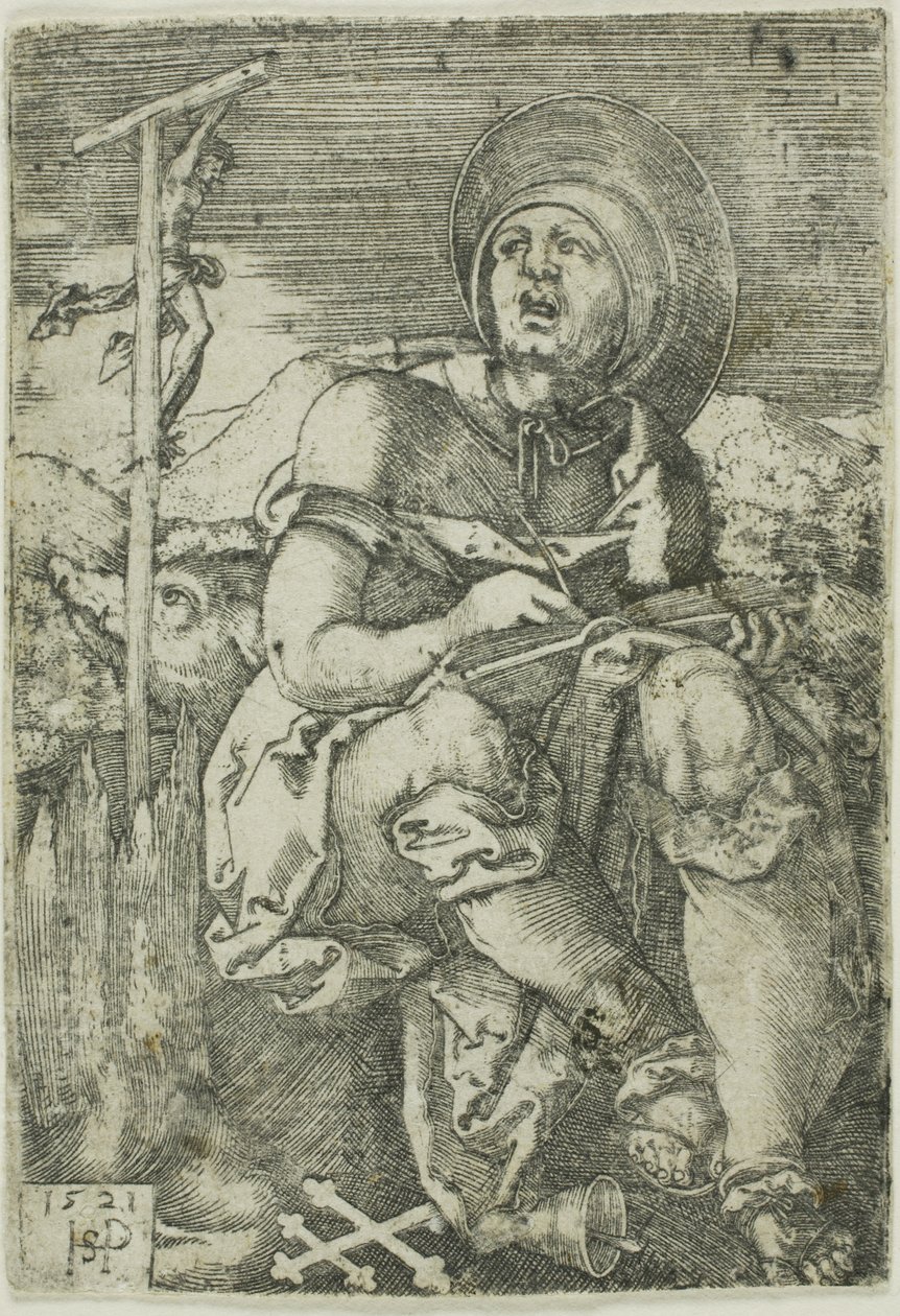St. Antonius Eremiten av Hans Sebald Beham