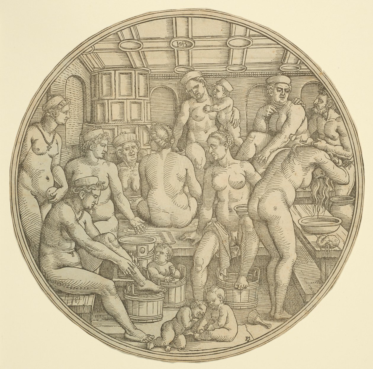 Badrummet för kvinnor av Hans Sebald Beham