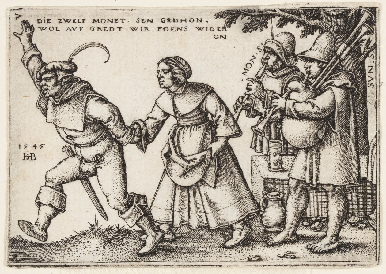 Årets slut av Hans Sebald Beham