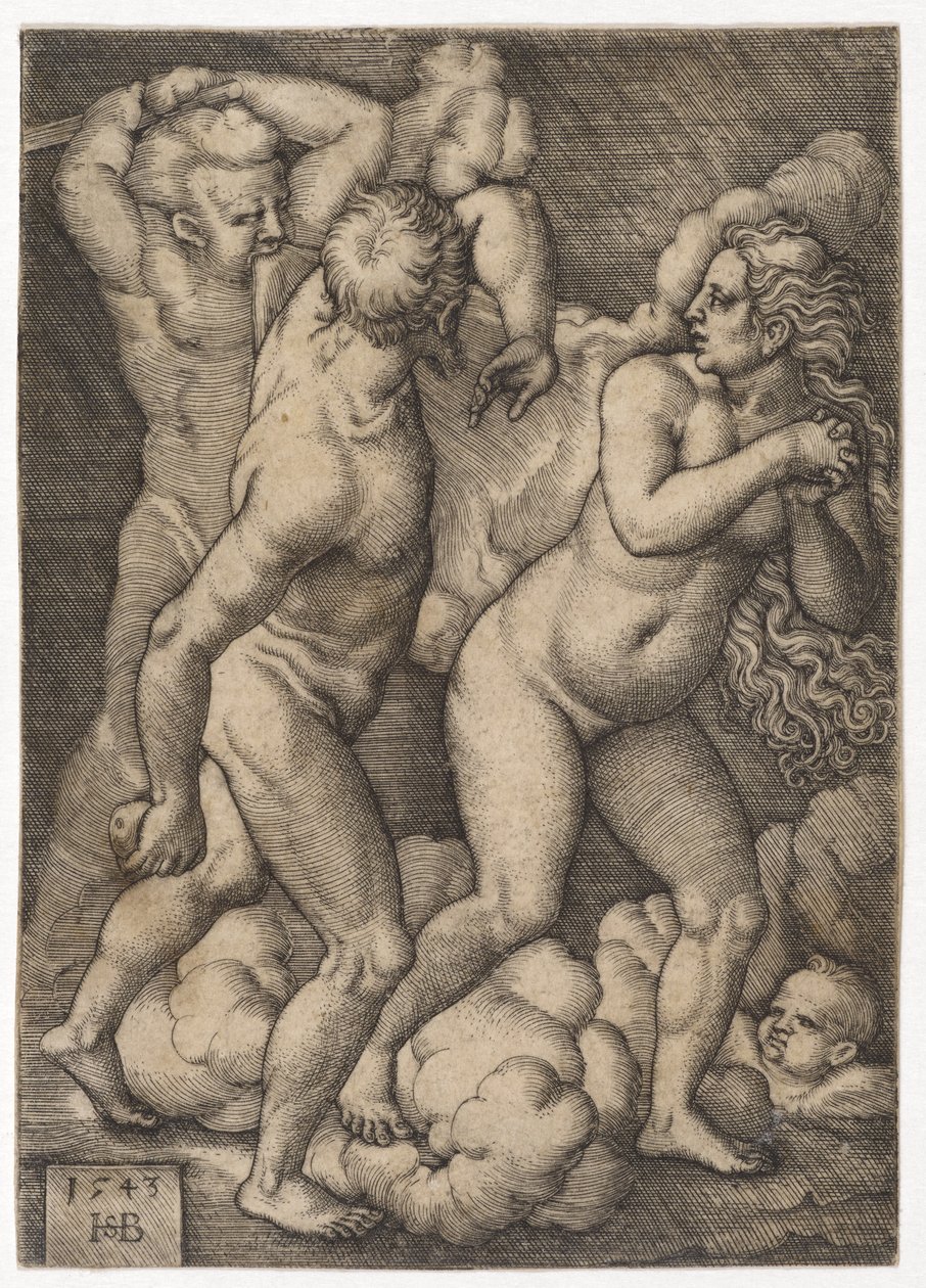 Utvisningen från paradiset, 1543 av Hans Sebald Beham