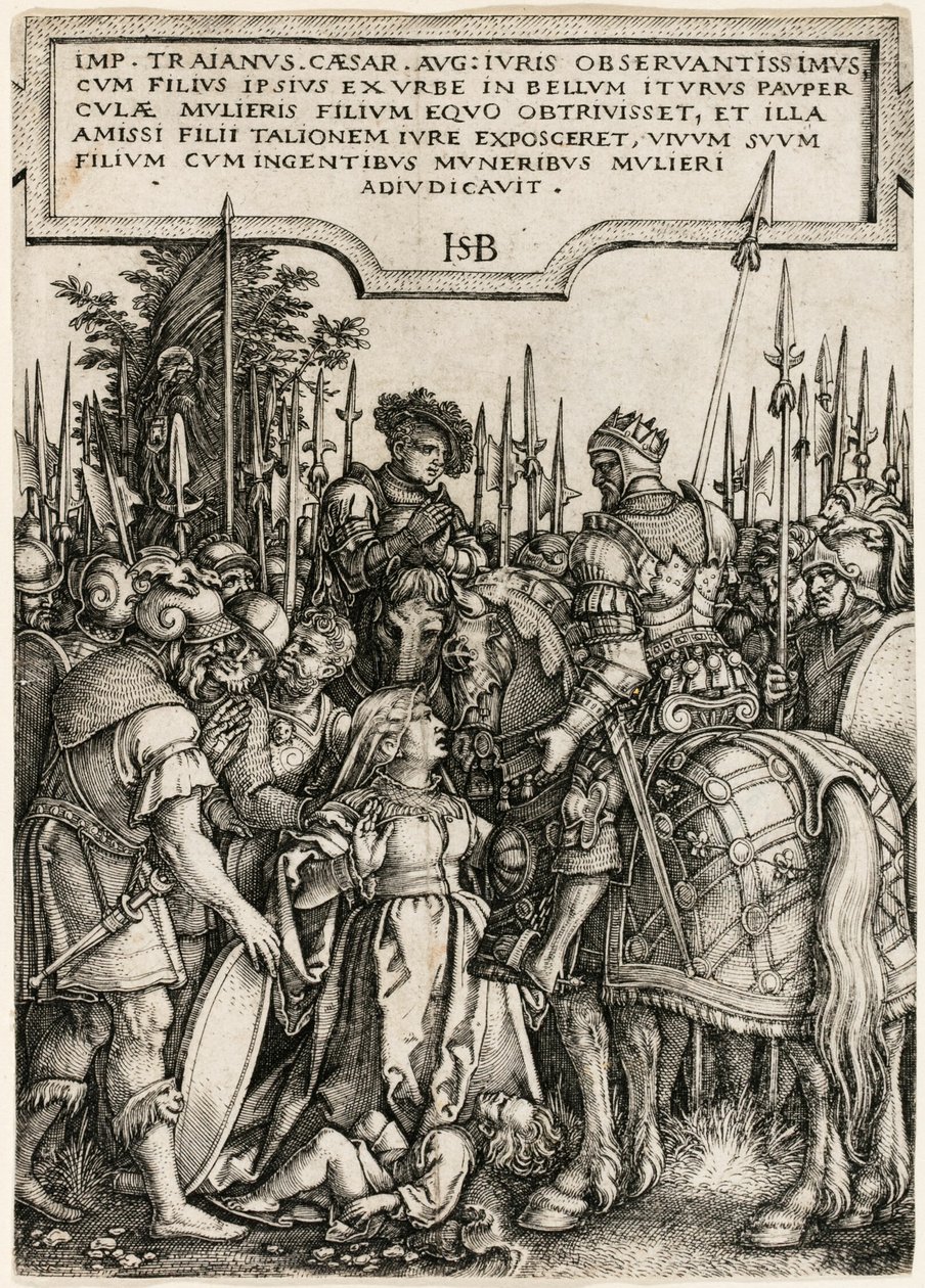 Trajanus rättvisa av Hans Sebald Beham