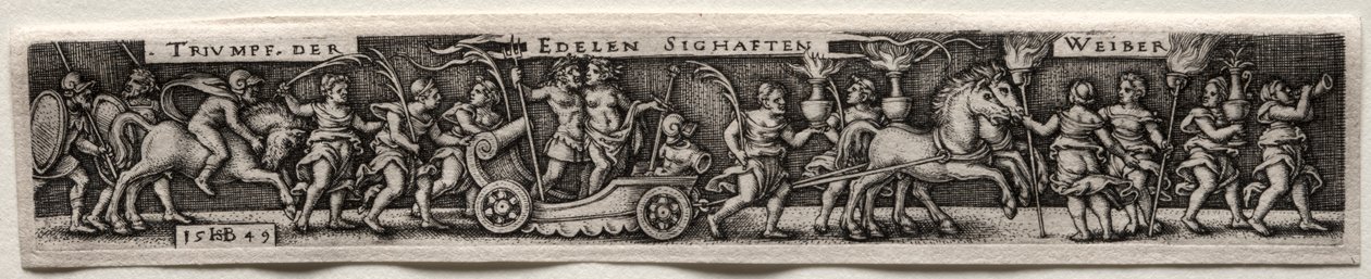 Kvinnornas triumf, 1549. av Hans Sebald Beham