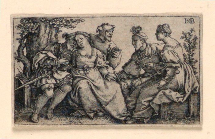 Två par och buffongen av Hans Sebald Beham