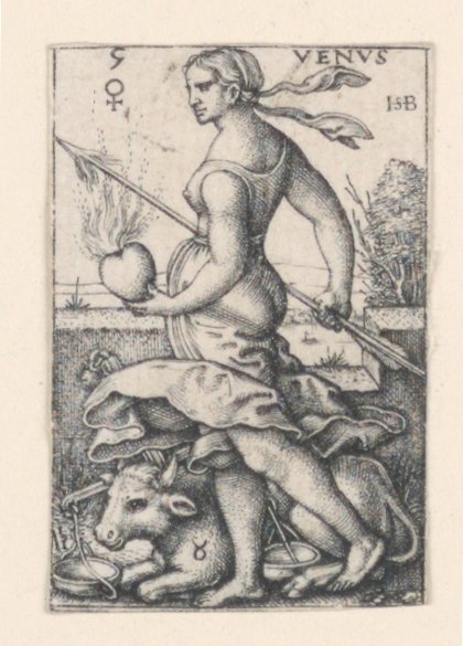Venus, från De sju planeterna av Hans Sebald Beham