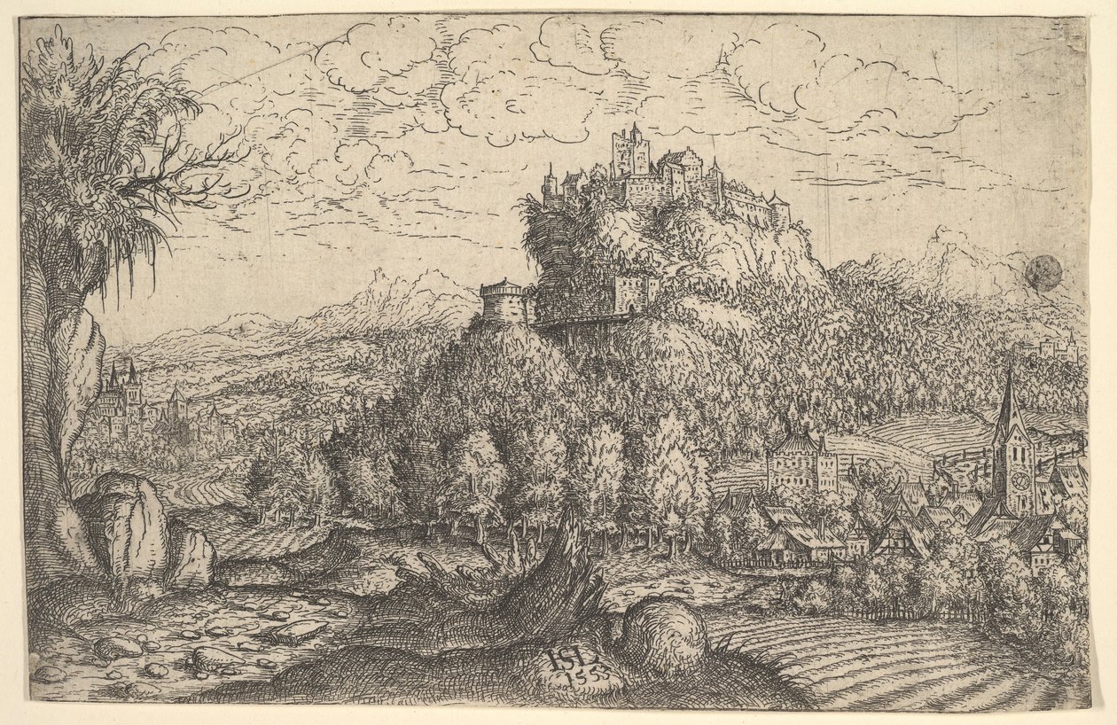 Landskap, 1553. av Hans Sebald Lautensack