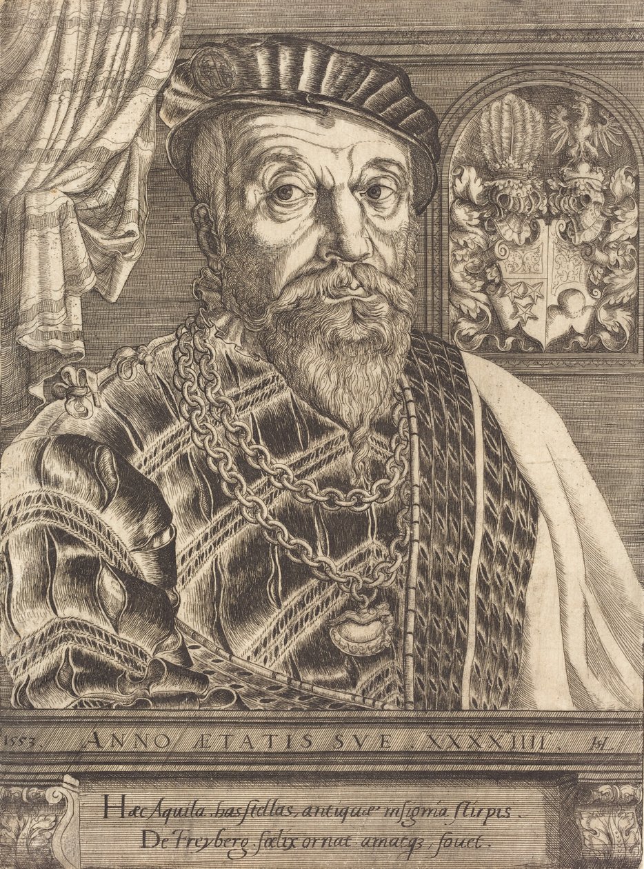 Pancraz von Freyberg Hohenschau, 1553. av Hans Sebald Lautensack