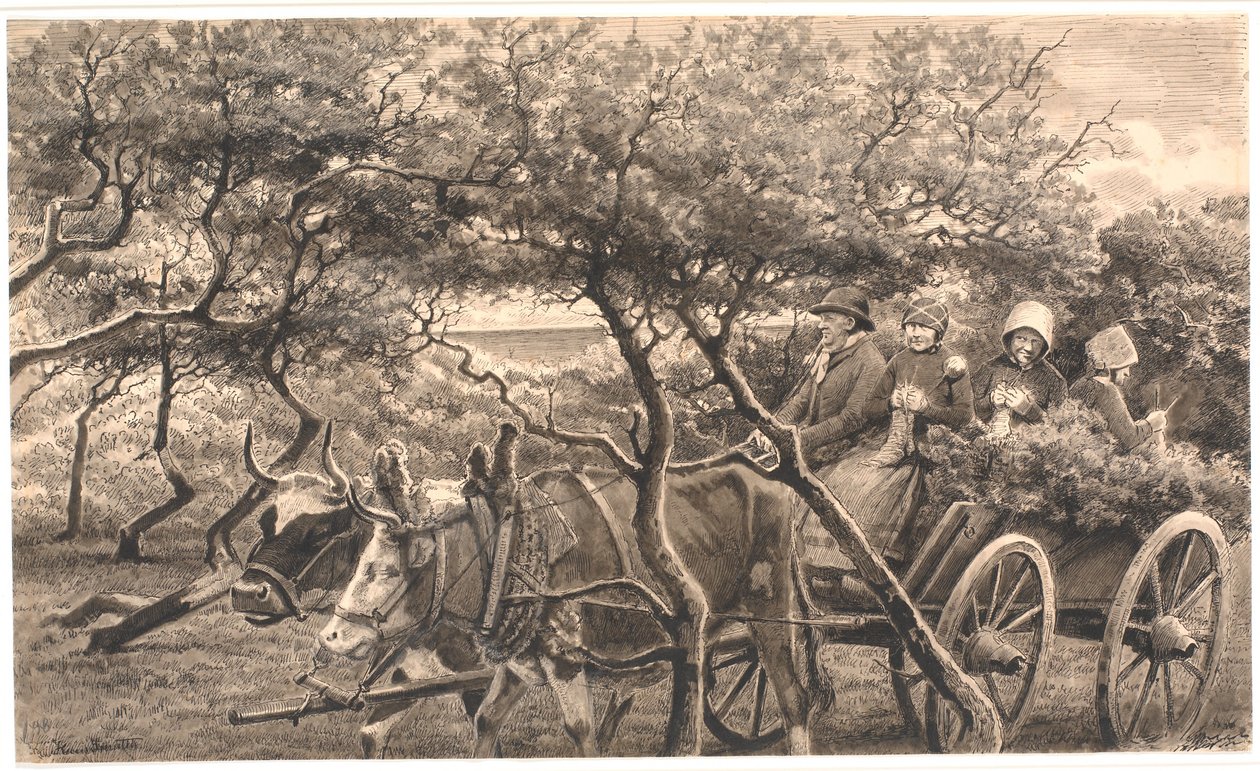 Ett dubbfordon. Genom snåret. Hammerum Herred av Hans Smidth