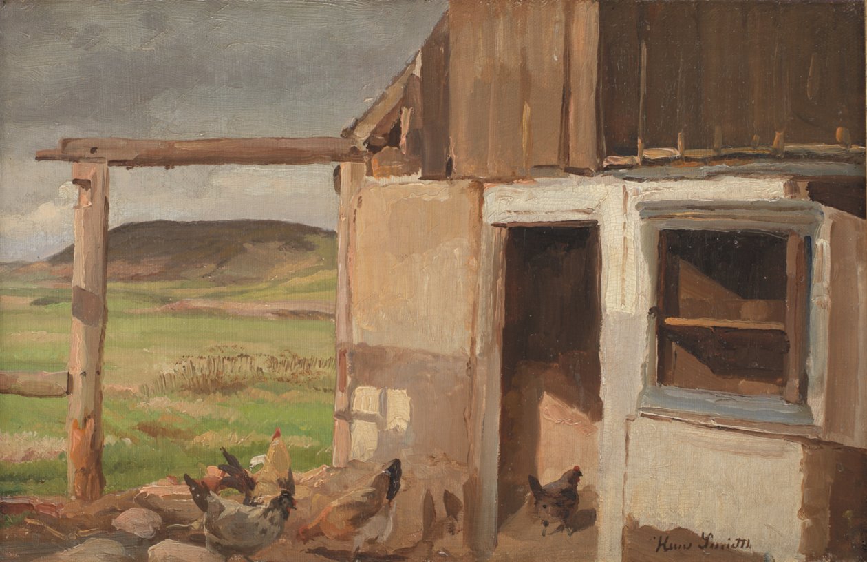Hus med hönshus av Hans Smidth