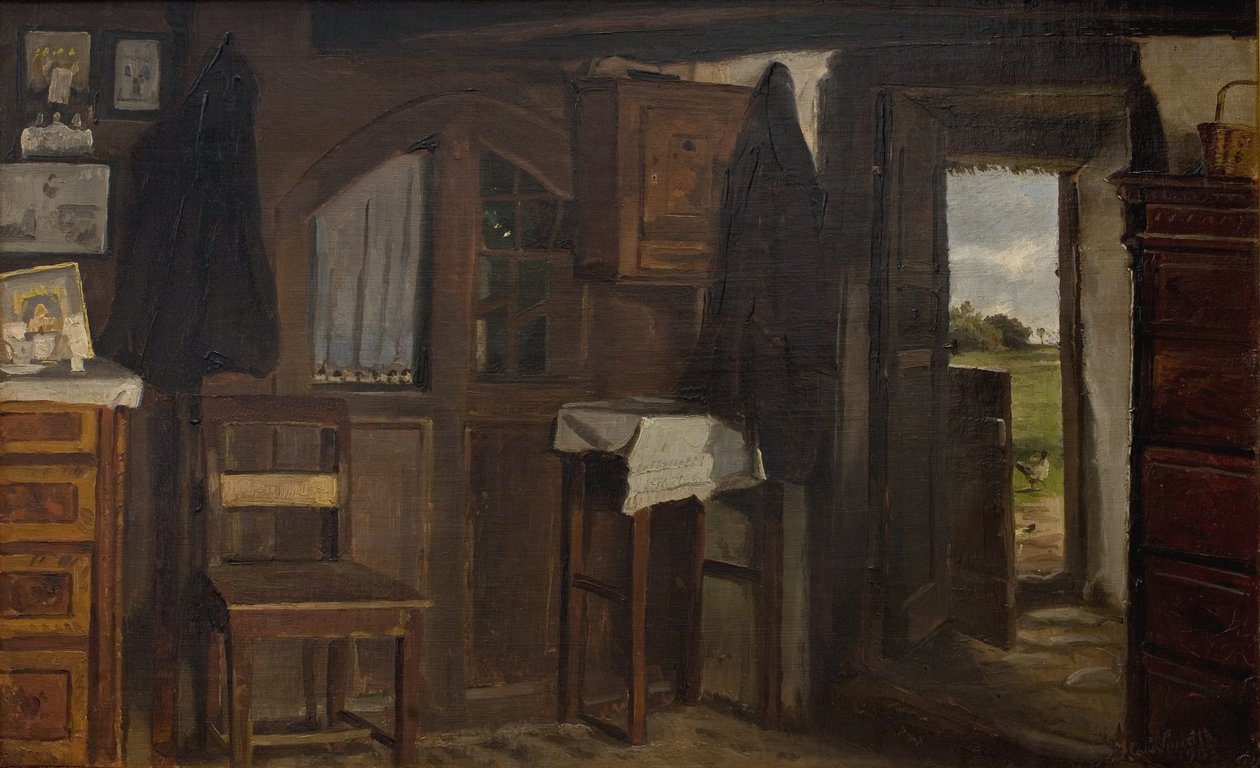 Interiör från en bondgård av Hans Smidth