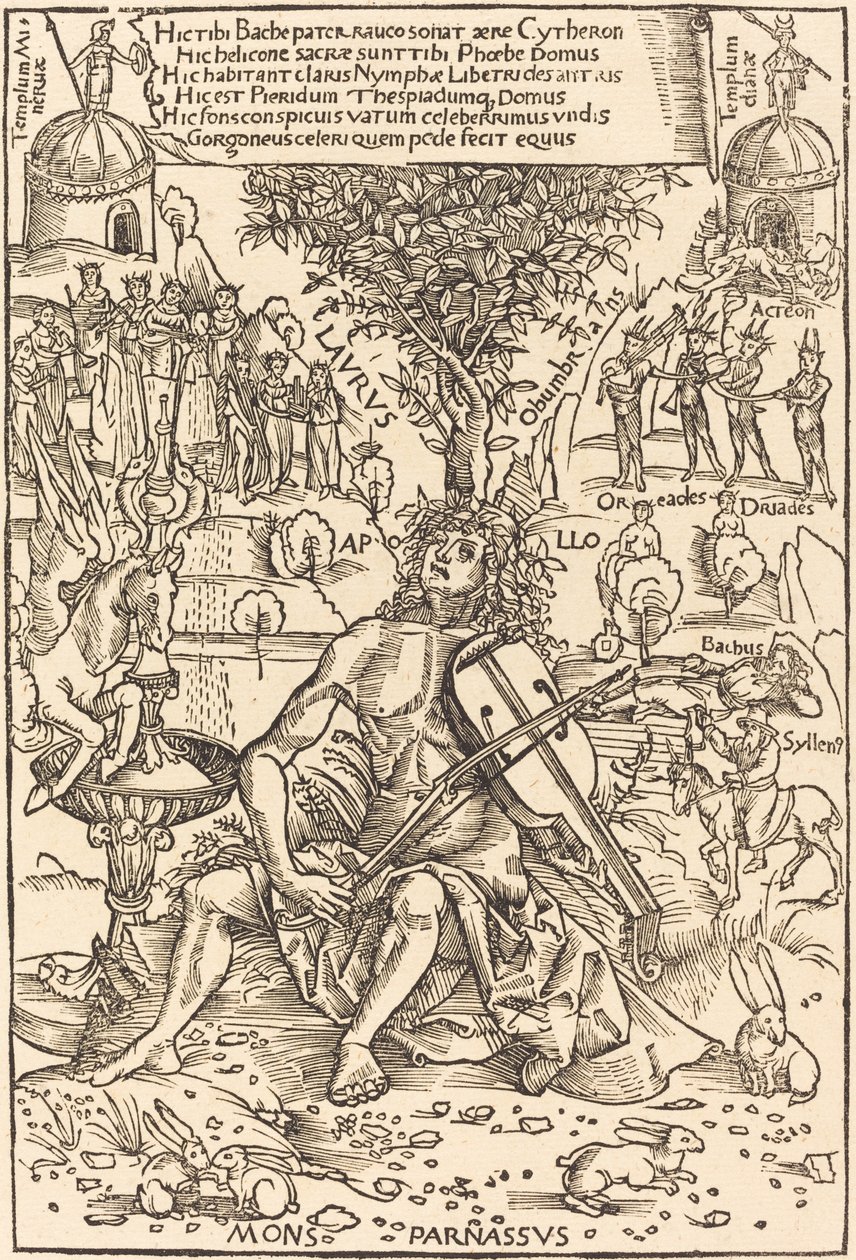 Apollon på Parnassus av Hans Süss von Kulmbach
