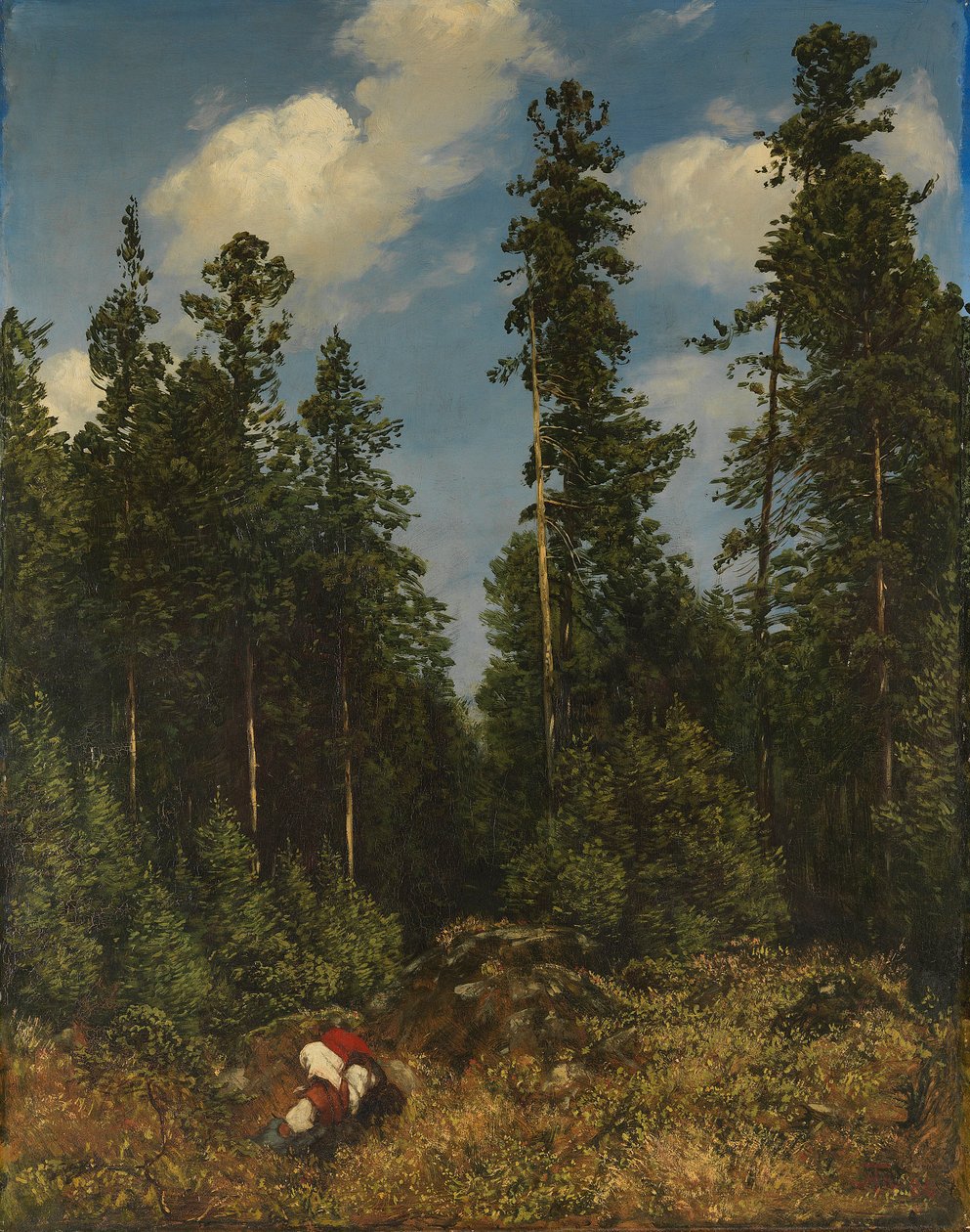Schwarzwaldgranar (bärplockare) av Hans Thoma