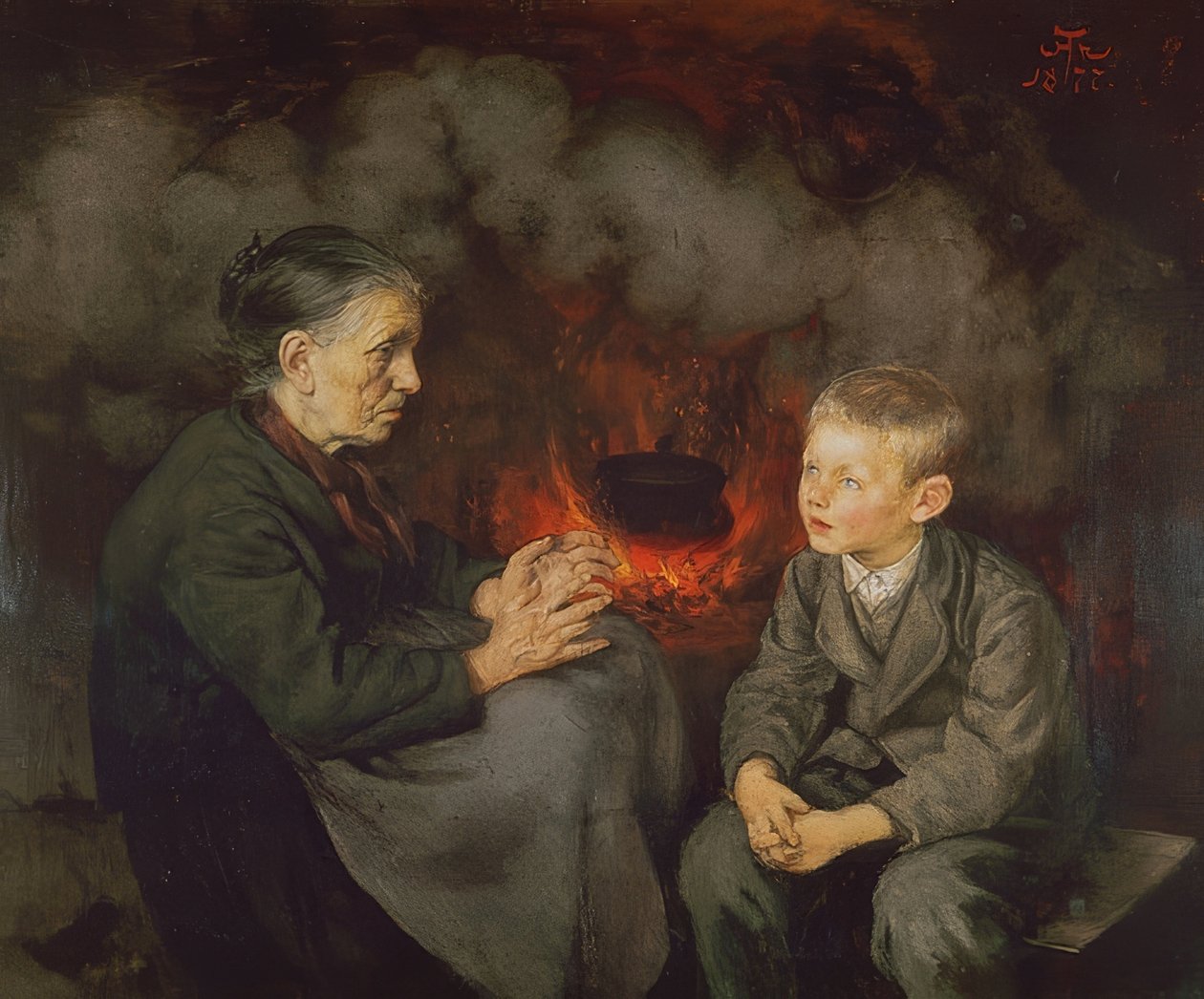 Mormor berättar sagor av Hans Thoma