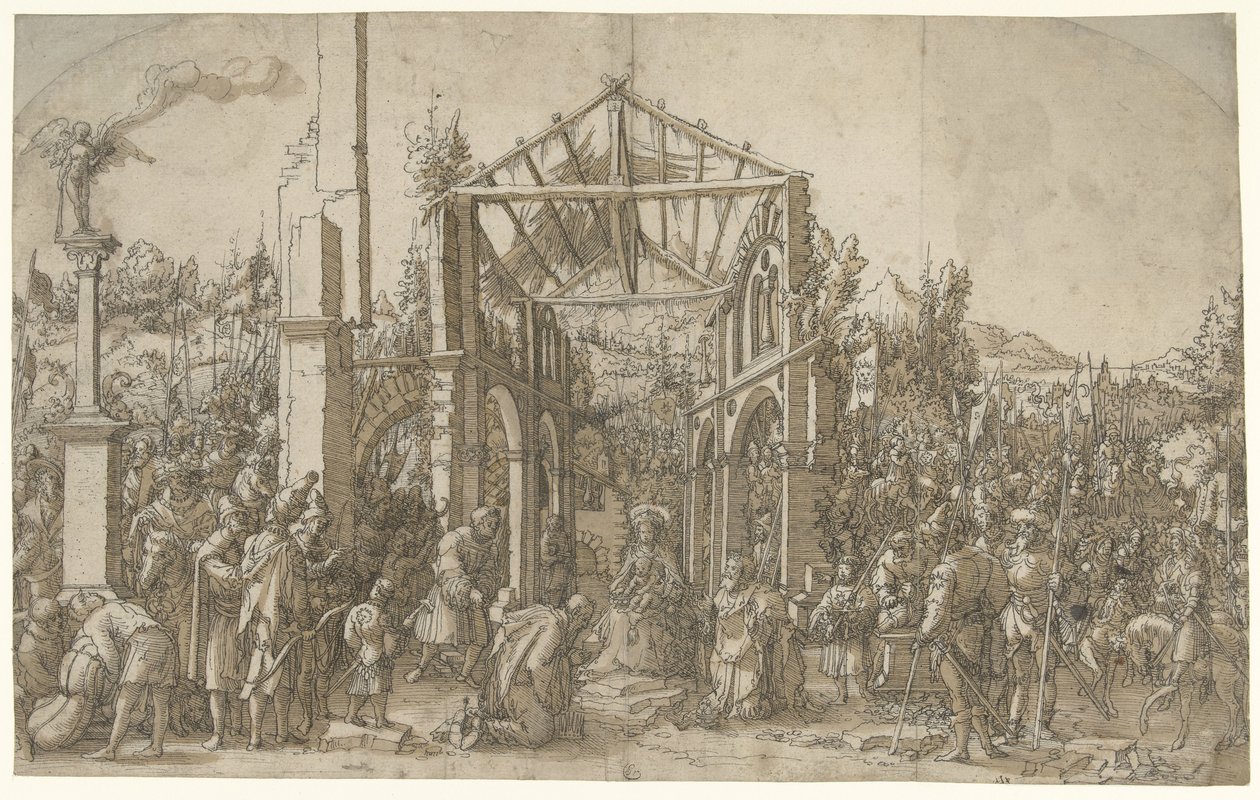 Tillbedjan av kungarna av Hans Weiditz (II) (attributed to)