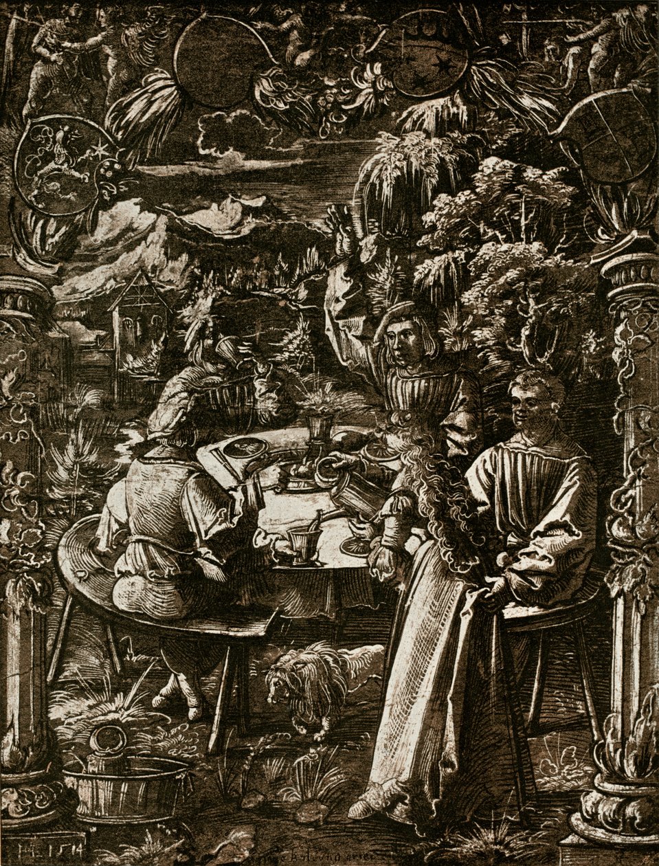 sikten i glas av Hans the Younger Leu