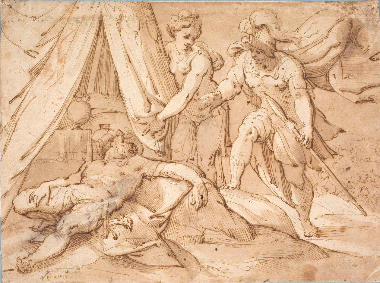 Danska:  Jael och Sisera av Hans von Aachen