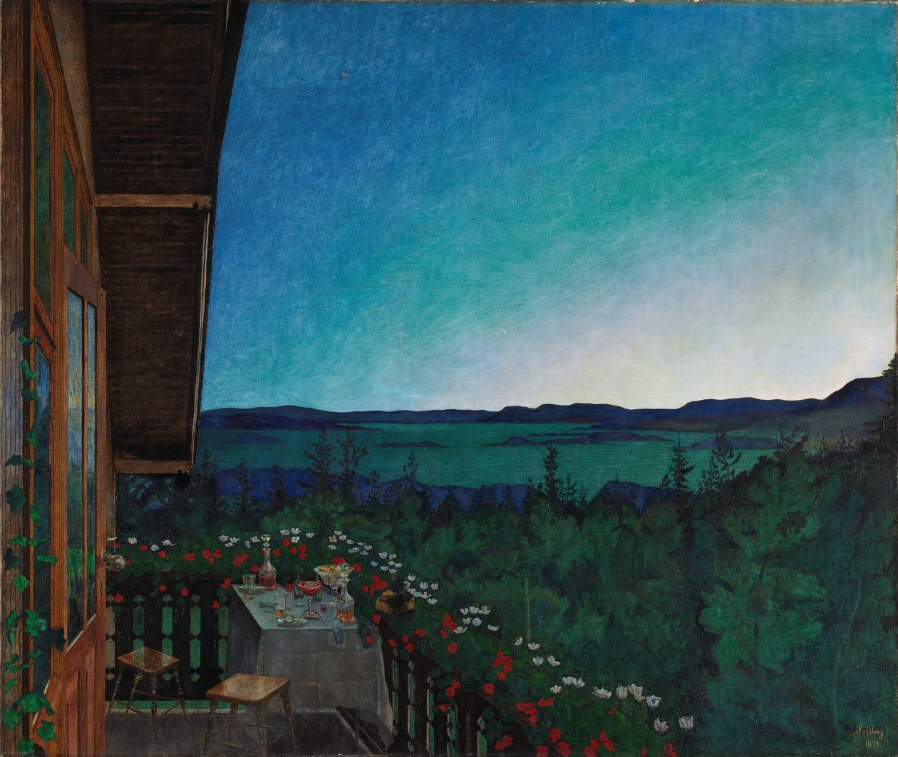 Sommarnatt, 1899 av Harald Oscar Sohlberg