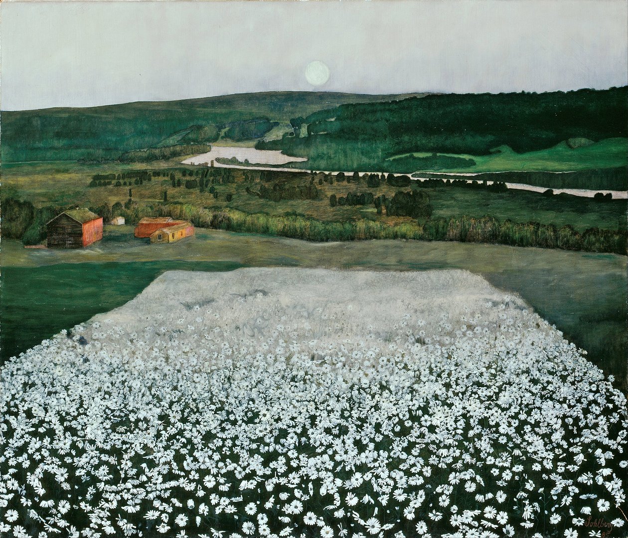 Blomsteräng i norr av Harald Oscar Sohlberg