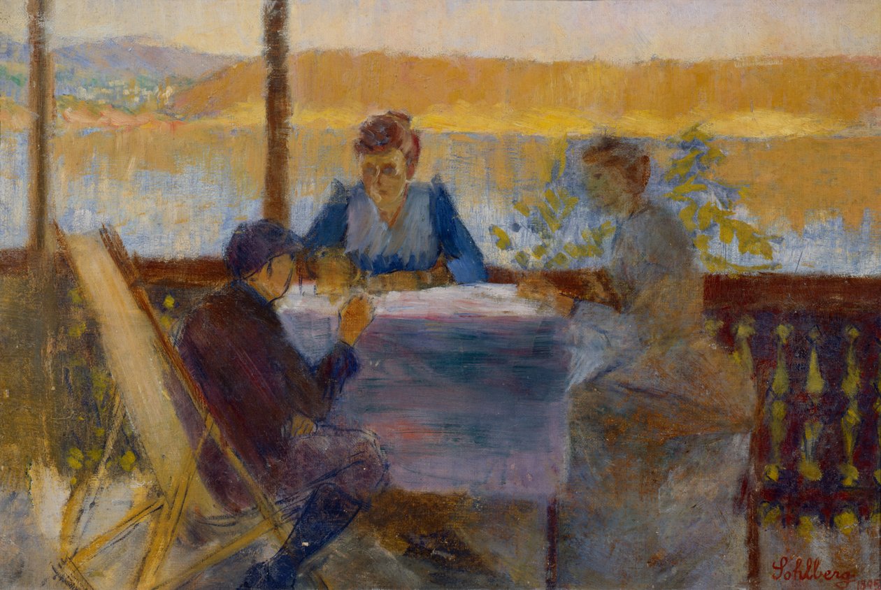 Från verandan, Langøen av Harald Oscar Sohlberg