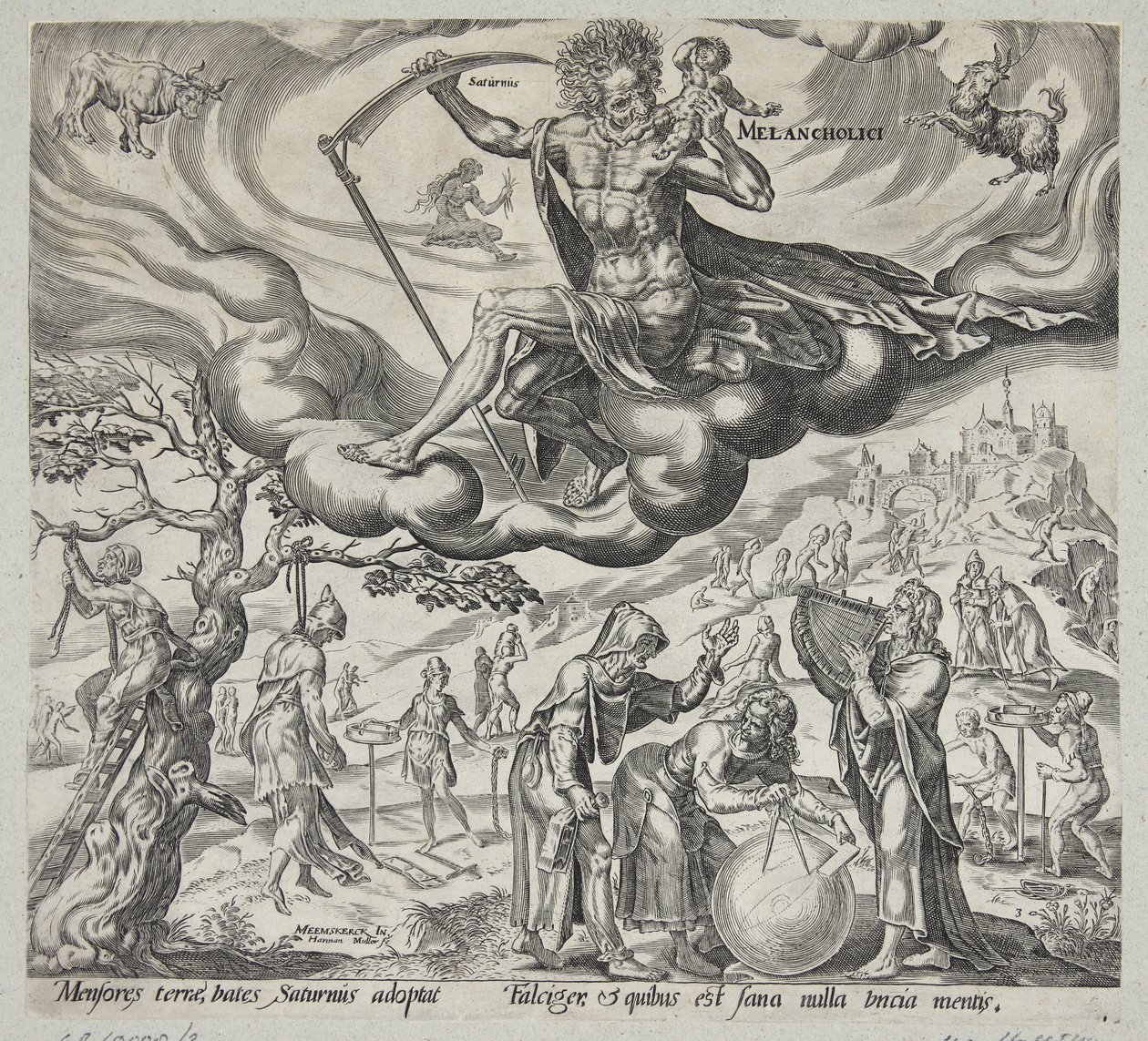 Det melankoliska temperamentet av Harmen Jansz. Muller