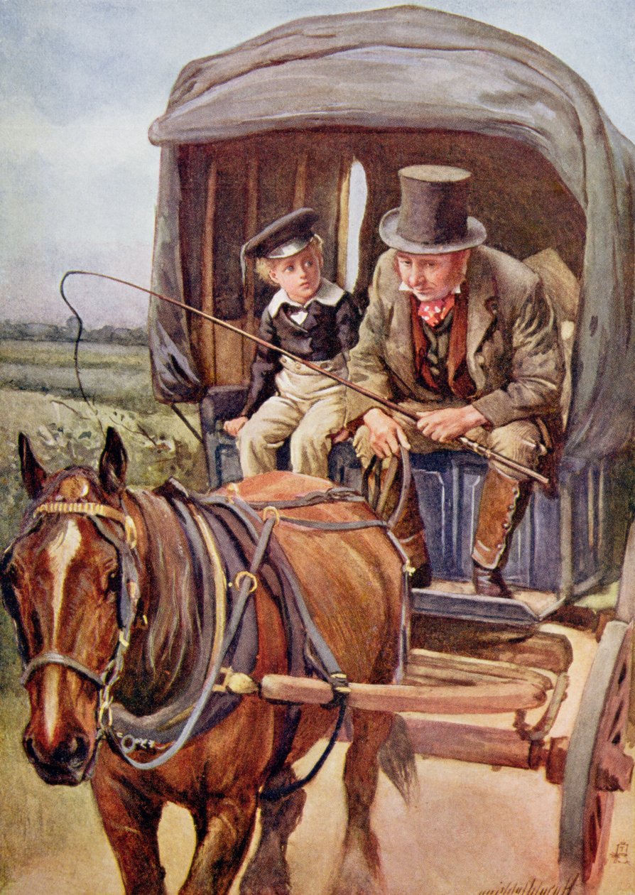 Banks Drives David to Yarmouth, illustration till 