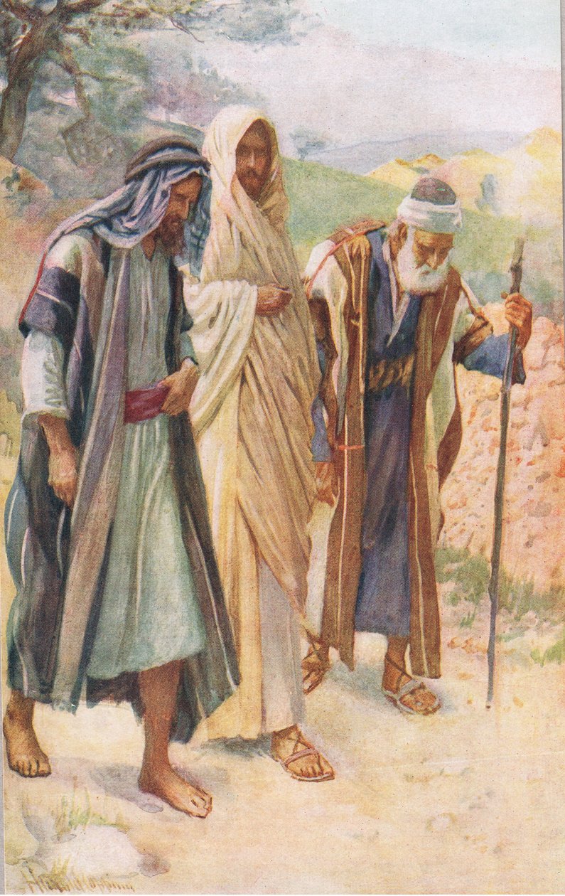 Promenaden till Emmaus av Harold Copping