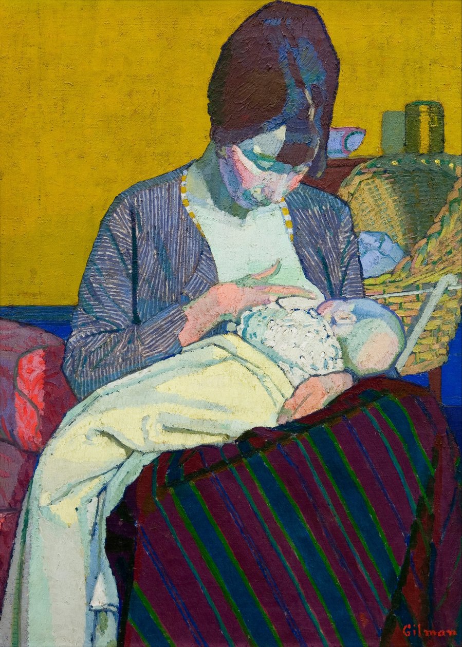 Mamma och barn av Harold Gilman