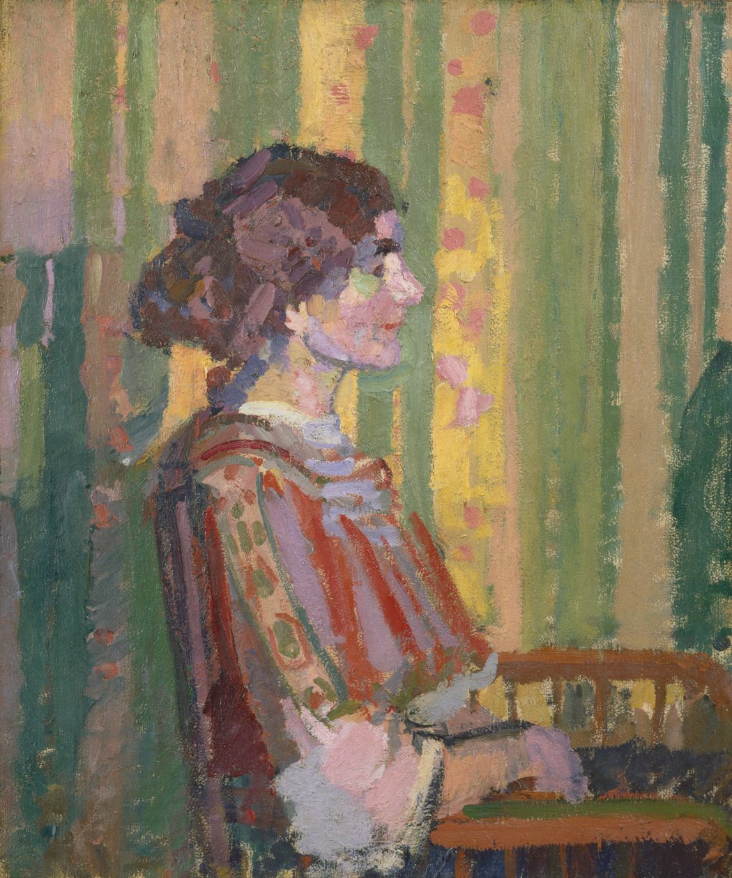 Stanislawa de Karlowska (fru Robert Bevan) av Harold Gilman