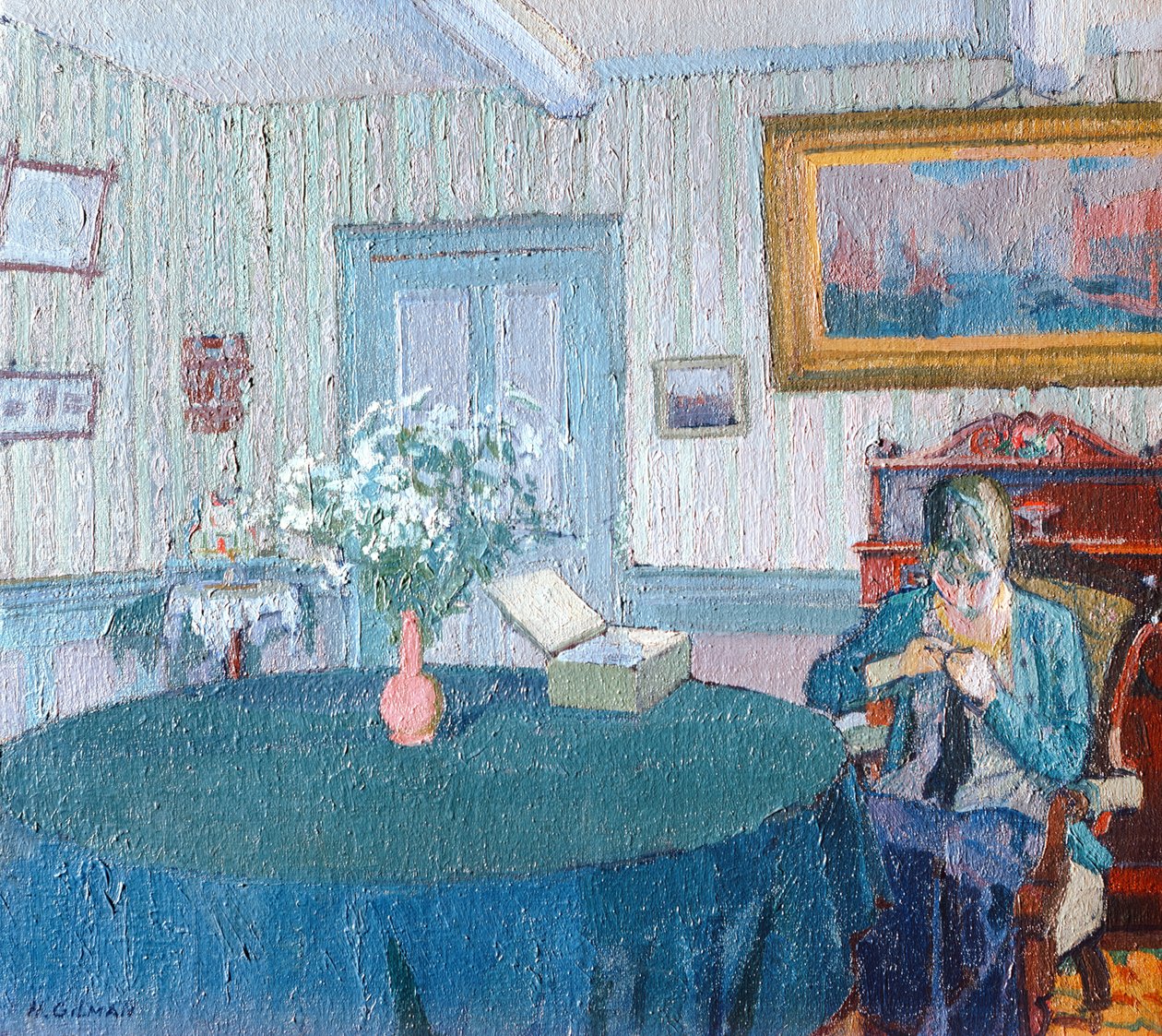 Interiör av Harold Gilman