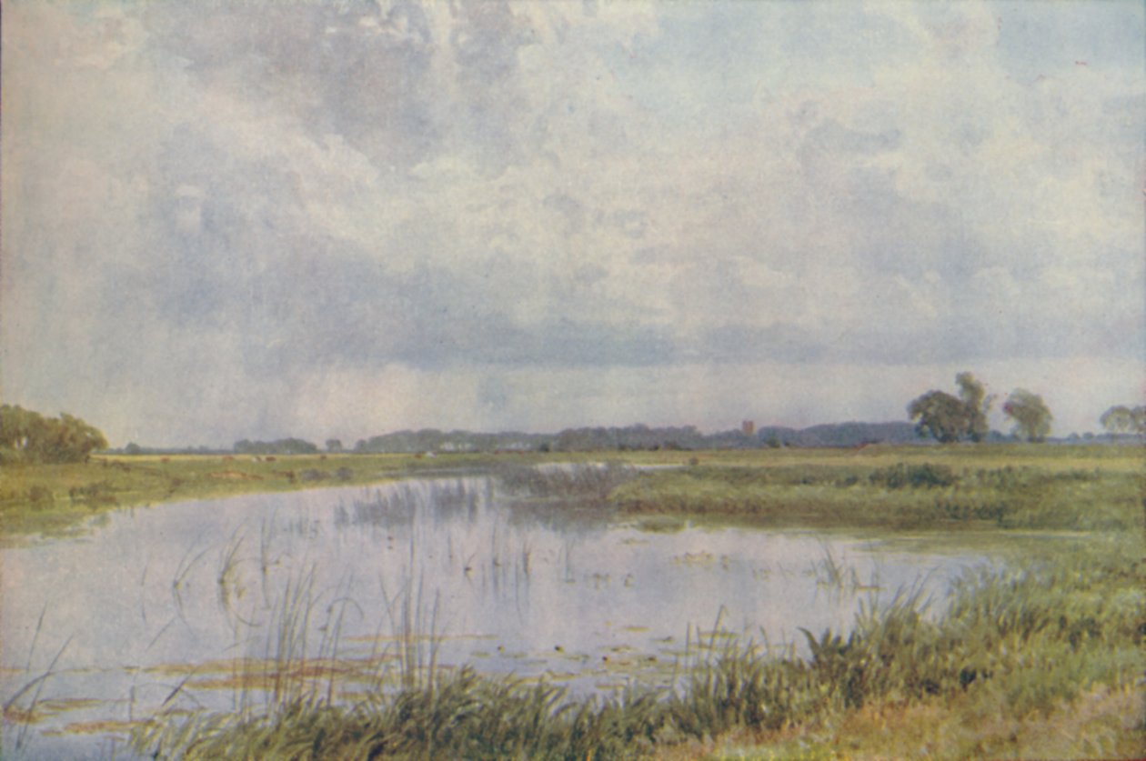 En flod i en slätt, 1910 av Harold Sutton Palmer