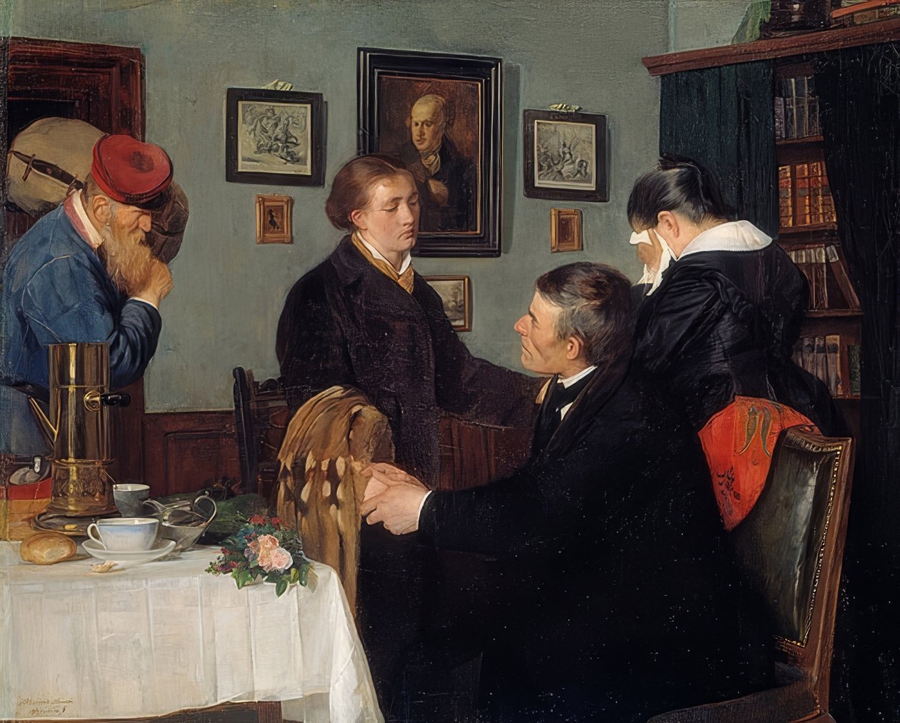 Tar ledigt. 1878 av Harriet Backer