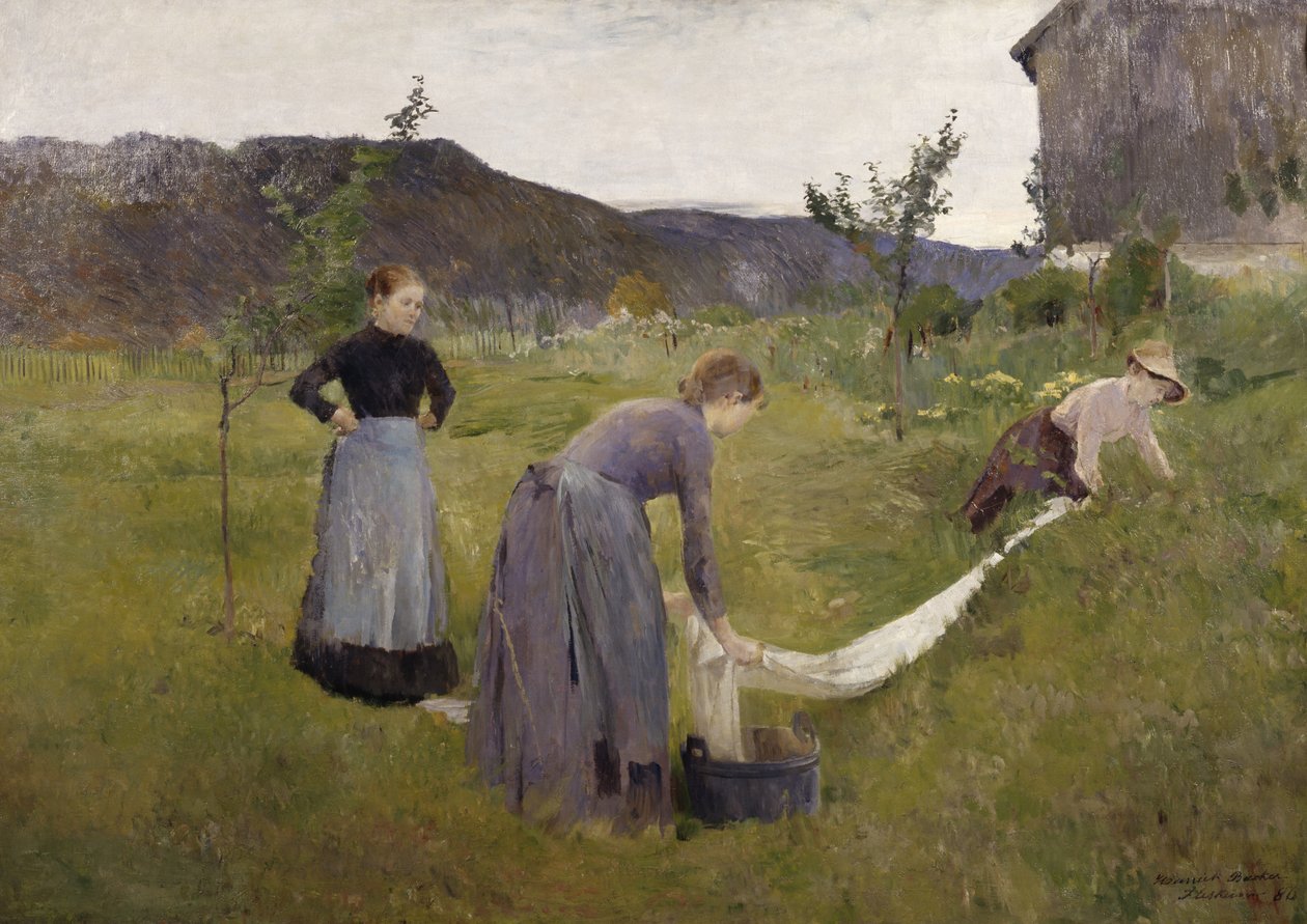 Blekning Linne av Harriet Backer