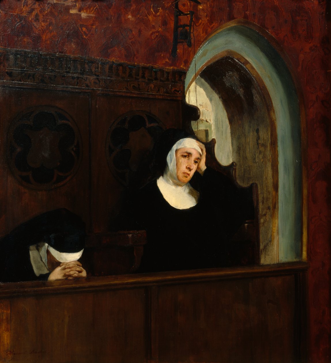 I Klosterkyrkan av Harriet Backer