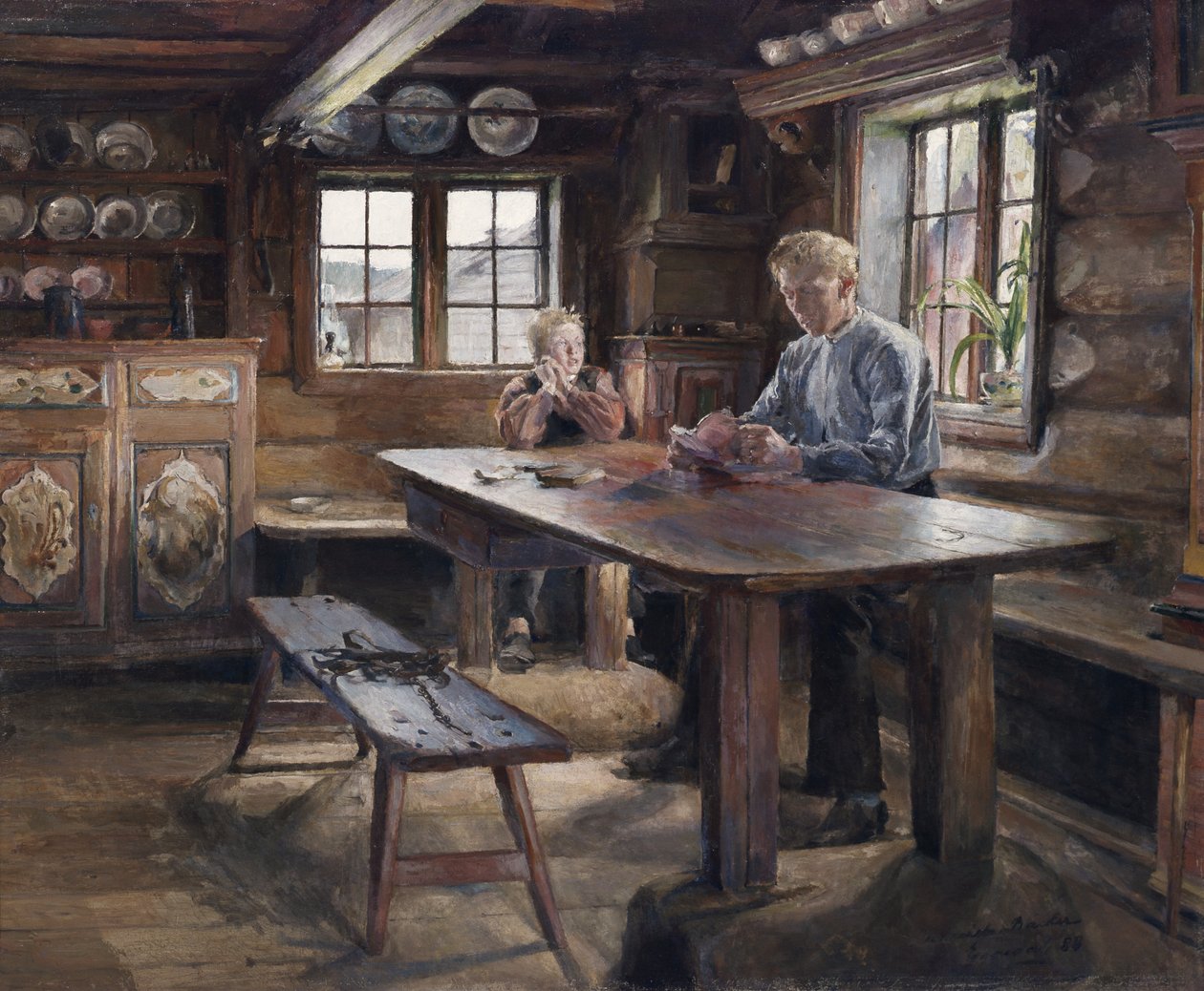 Inredning, läxor av Harriet Backer
