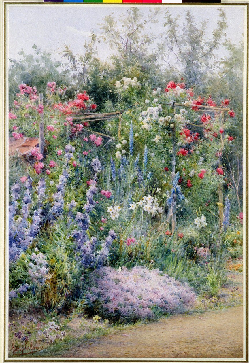 Hörnet av en sommarträdgård av Harry E. James
