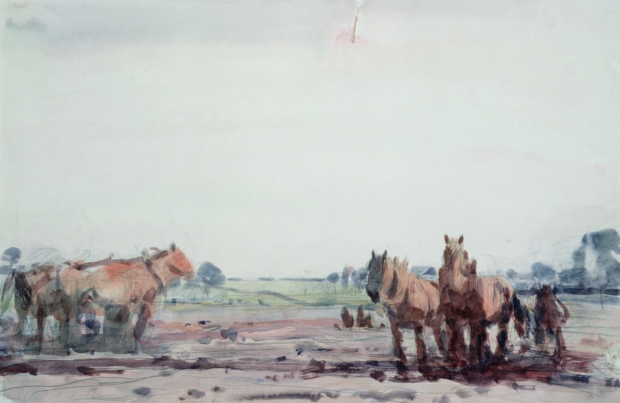 Ploghästar av Harry Becker