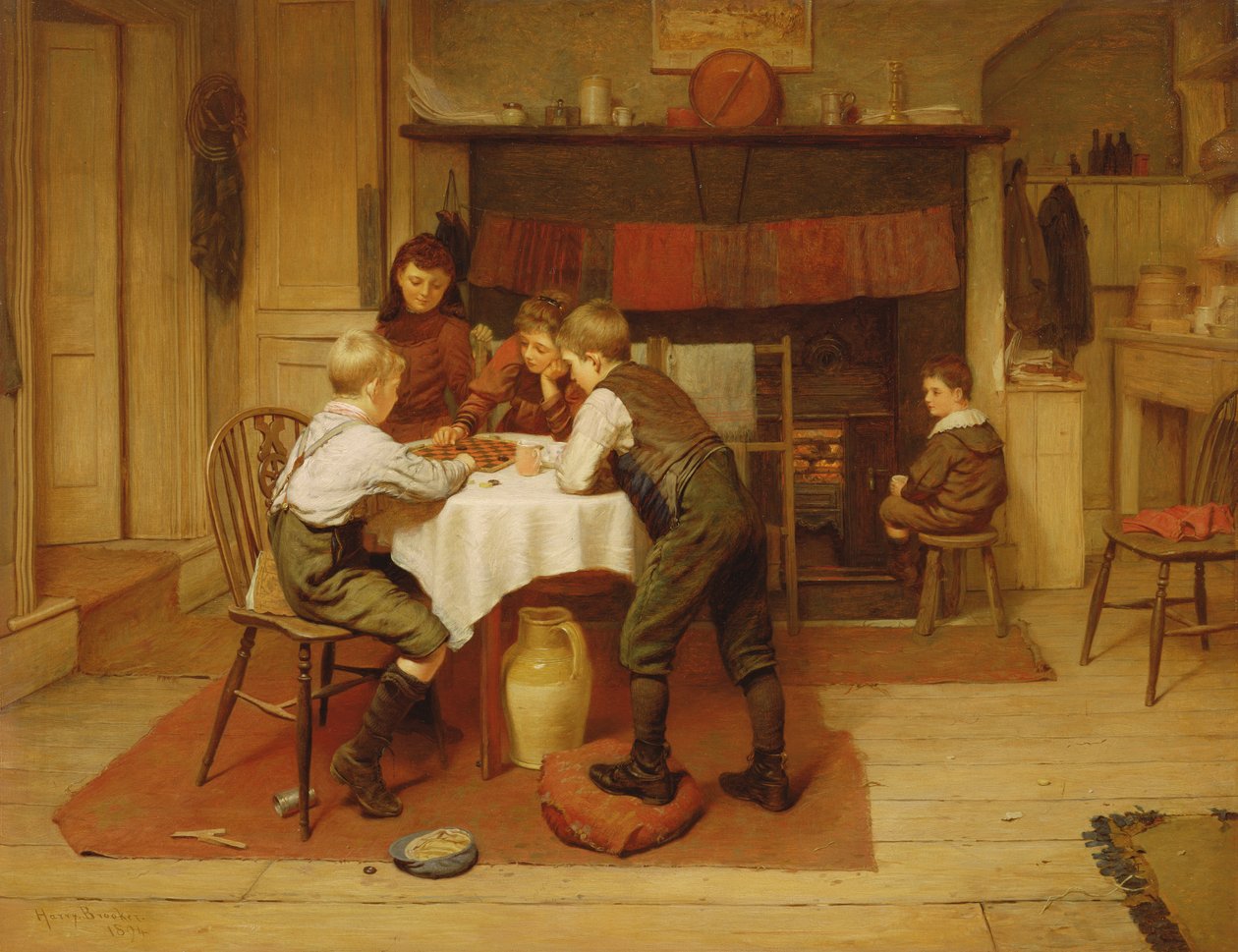 Ett nära spel av Harry Brooker